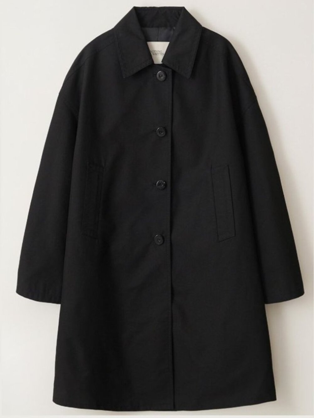 Nothing Written brand Harri Mac Coat in Black